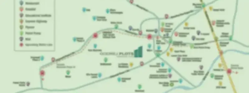 Godrej Aranya plotted development location map with birds eye view by Godrej Properties